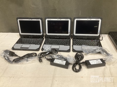 (3) New/Unused Panasonic CF-20 Toughbook Laptops
