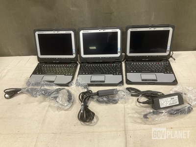 (3) New/Unused Panasonic CF-20 Toughbook Laptops