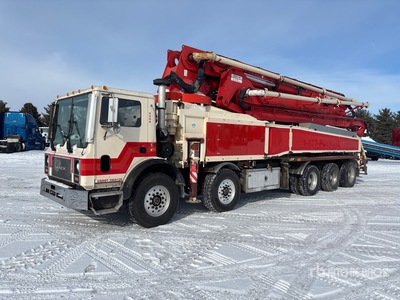 2011 Concord CCP52XZ225 52 m on 2007 Mack MR688S 10x6 Twin-Steer Concrete Pump Truck