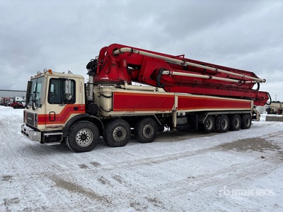 2007 Concord CCP-65SZ-225 65 m on 2007 Mack MR688S 14x6 Concrete Pump Truck