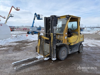 2007 Hyster H80 FT 7350 lb Pneumatic Tire Chariot Élévateur