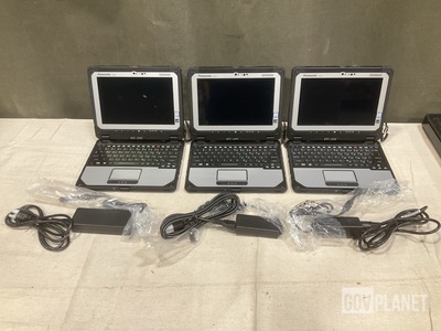 (3) New/Unused Panasonic CF-20 Toughbook Laptops