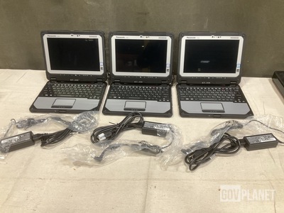 (3) New/Unused Panasonic CF-20 Toughbook Laptops
