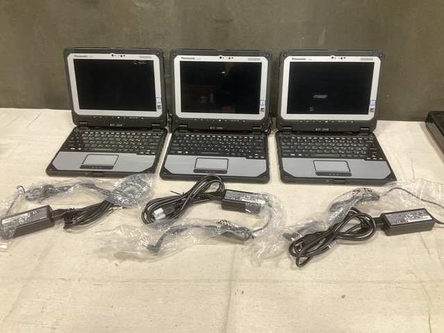 (3) New/Unused Panasonic CF-20 Toughbook Laptops