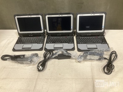(3) New/Unused Panasonic CF-20 Toughbook Laptops