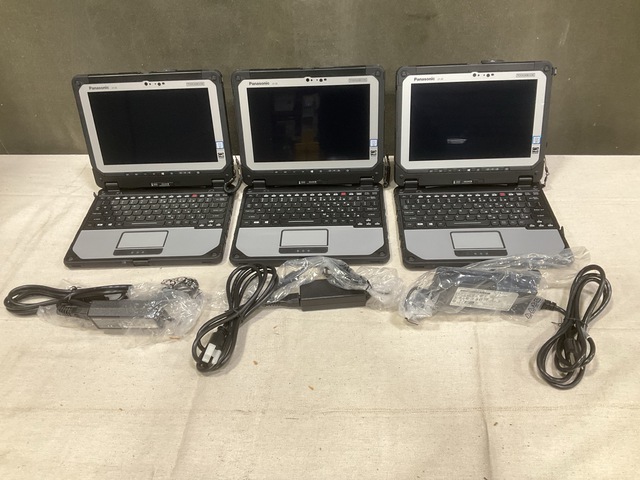 (3) New/Unused Panasonic CF-20 Toughbook Laptops