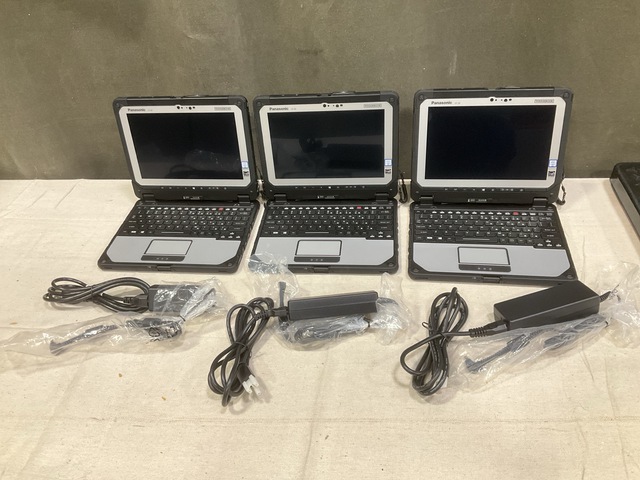 (3) New/Unused Panasonic CF-20 Toughbook Laptops