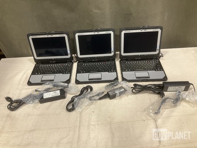 (3) New/Unused Panasonic CF-20 Toughbook Laptops
