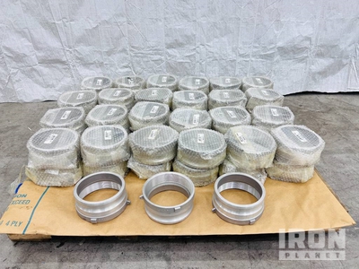 Quantity of (51) 6 in. Internal Threaded Quick Disconnect Camlock Hose Couplings (Unused)