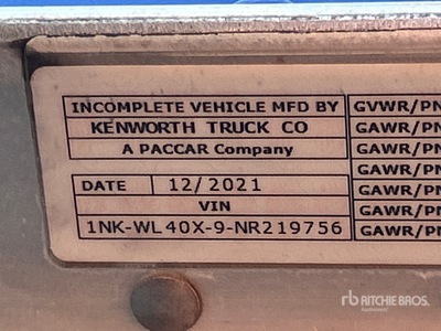 2022 Kenworth W900 8x4 Tri/A Dump Truck
