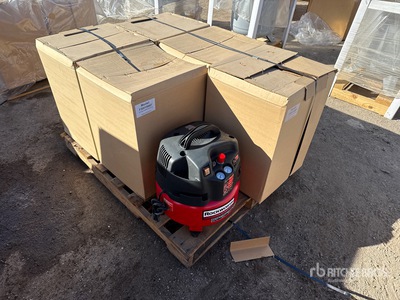 Quantity of (6) Rockworth 3.4 cfm 6 gal 6 Gal Air Compressor (Unused)