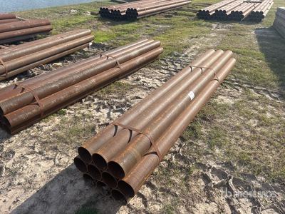 Quantity of (10) 5 1/2 in Steel Pipe