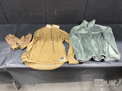 (40) Cold Weather Jackets, (3) Cold Weather Shirts & Assorted Items