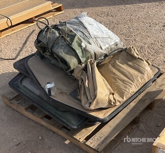 (7) HMMWV Humvee Doors, (2) Side Cover Assemblies & (1) Side Travel Cover