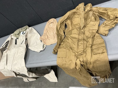 (22) Duffel Bags, (27) Anti-Flash Hoods, (3) Pairs of Coveralls & Assorted Items