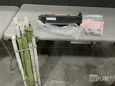 (5) Folding Cots, (2) Digital Cameras, (15) Toner Cartridges & Assorted Items