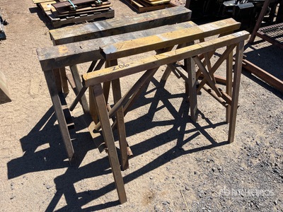 Quantity Of Metal Saw Horses