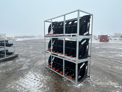 Quantity of (3) 2026 Suihe SSR-78 78 in Root Rake Skid Steer Grapple (Unused)