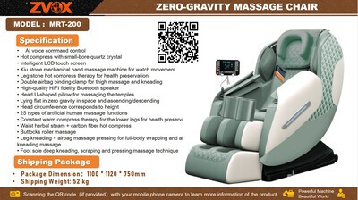 2026 ZVOX MRT-200 Massage Chair (Unused)