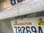 Trailer Chassis with License Plate Light Functional