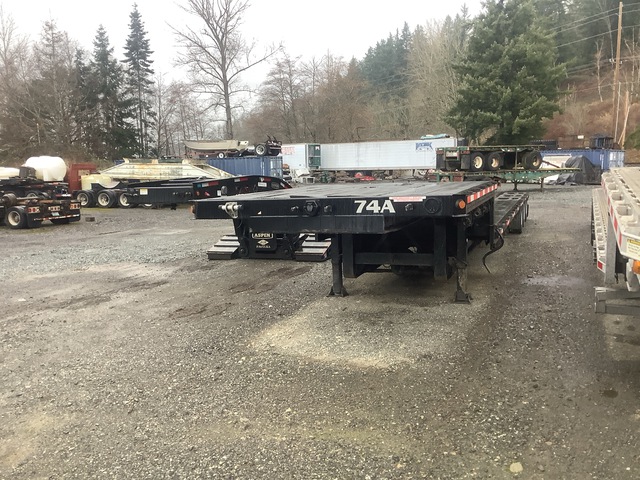 2010 Manac  53 ft Tri/A 48 ft - 65 ft Extendable Single Drop Step Deck Trailer
