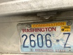 Trailer Chassis with License Plate Light Functional