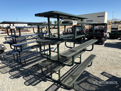 Quantity of (3) 2025 Square Picnic Table Divers  - Fits Wabash valley manufacturing