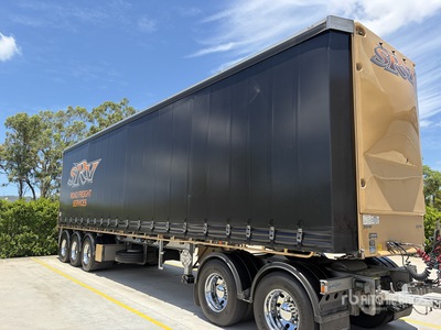 2022 Vawdrey Tri/A Pritsche-Plane Anhänger