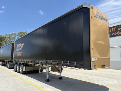 2022 Vawdrey 12.2 m Tri/A Pritsche-Plane Anhänger