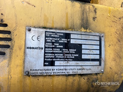 2005 Komatsu PW110 Pelle Sur Pneus Wheel Excavator (Inoperable)