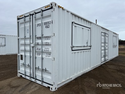 2025 40 ft High Cube Multi-Door Storage Container (Unused)
