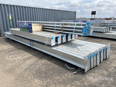 BLUESEA 50 ft x 100 ft x 18 ft Steel Frame Opslag Gebouw (Unused)
