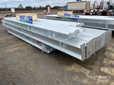 BLUESEA 50 ft x 100 ft x 18 ft Steel Frame Opslag Gebouw (Unused)