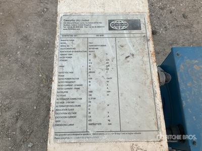 2016 FG Wilson F22-1 23 KVA Generador    (Unused)