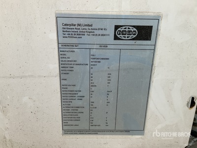 2016 FG Wilson F35-1 35 KVA Generador    (Unused)