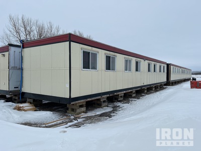 60 ft x 12 ft 4 Sleeper Cars & One Wash Car Ufficio da campo