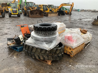 Quantity of (8) Pallets of Various - Welder,Filters,Tyre,Tracks,etc