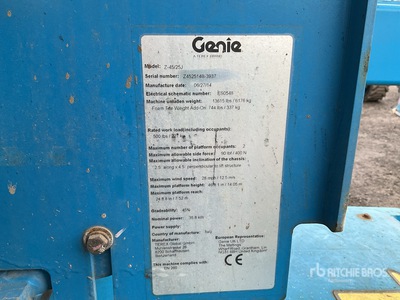 2014 Genie Z45/25 Articulating Boom Lift
