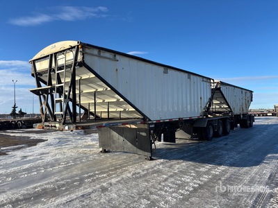 2015 Lode King 28 ft Super B-Train Lead Grain Trailer
