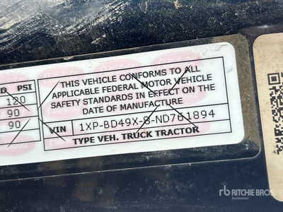 2022 Peterbilt 579 6x4 T/A Sleeper Truck Tractor