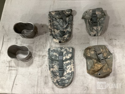 (50) Water Canteen Cups, (30) First Aid Kit Pouches & Assorted Items