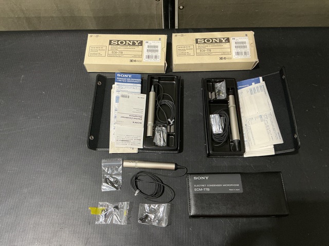 (13) Sony ECM-77B Electret Condenser Microphones