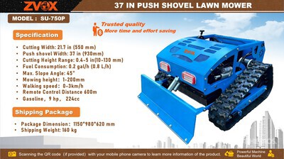 2026 ZVOX SU-750P Remote Control Grasmaaier (Unused)