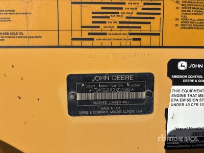 2012 John Deere 410J 4x4 Baggerlader