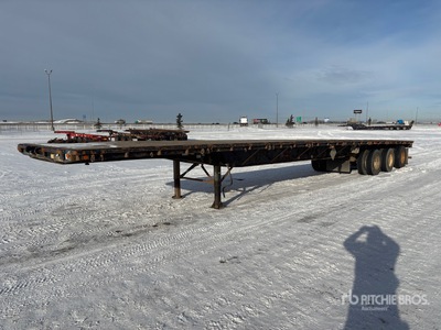 2001 Lode King 53 ft Tri/A Flatbed Trailer