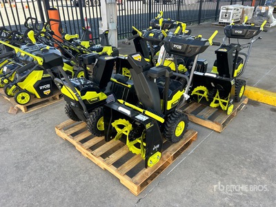 Quantity of (5) Ryobi 22 ft Walk-Behind Electric Snow Blower