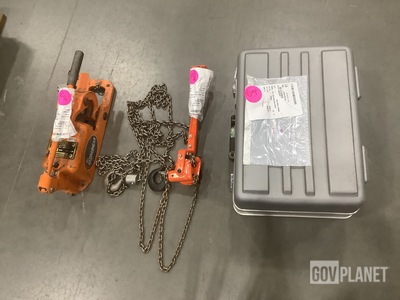(4) Cutters, (8) Chain Hoists, (1) Tool Case & Assorted Items