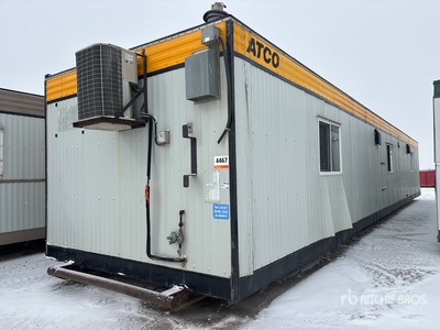 2002 Atco 60 ft x 12 ft Skid-Mounted Open Concept Mobile Office