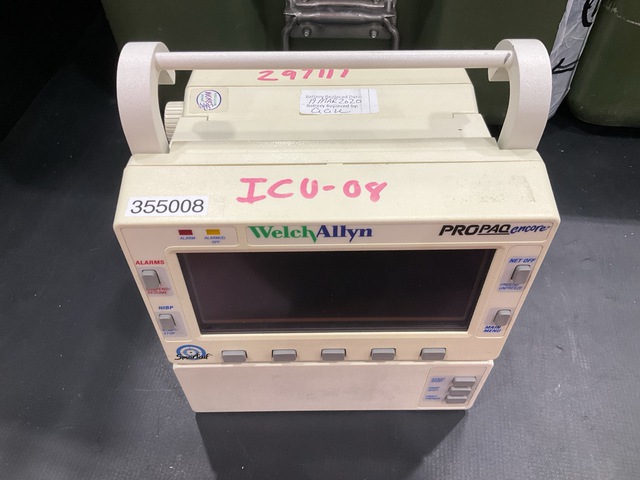 (2) Welch Allyn ProPaq Encore Vital Signs Monitors