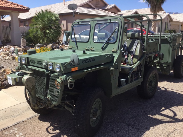 2009 General Dynamics M1163 ITV-PM 4x4 Growler w/2011 M1164 Ammunition Trailer